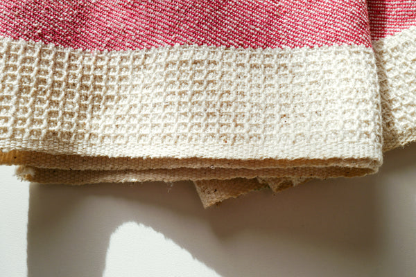 Vintage Waffle Weave Tea Towel