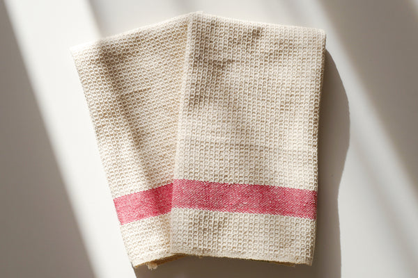 Vintage Waffle Weave Tea Towel