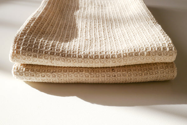 Vintage Waffle Weave Tea Towel