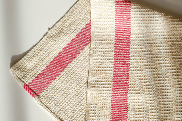 Vintage Waffle Weave Tea Towel