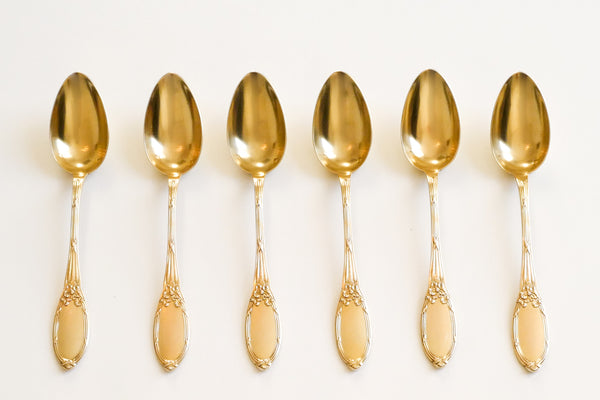 Vermeil Dessert Spoon Set (Set of 12)