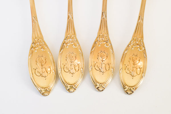 Vermeil Dessert Spoon Set (Set of 12)