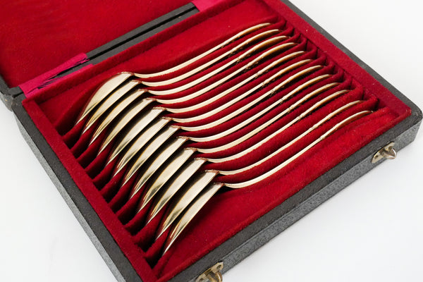 Vermeil Dessert Spoon Set (Set of 12)