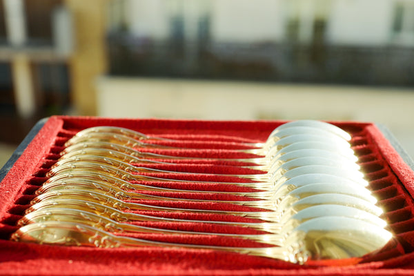 Vermeil Dessert Spoon Set (Set of 12)