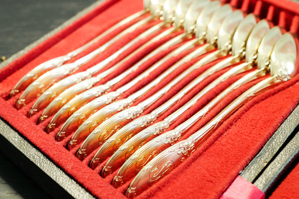 Vermeil Dessert Spoon Set (Set of 12)