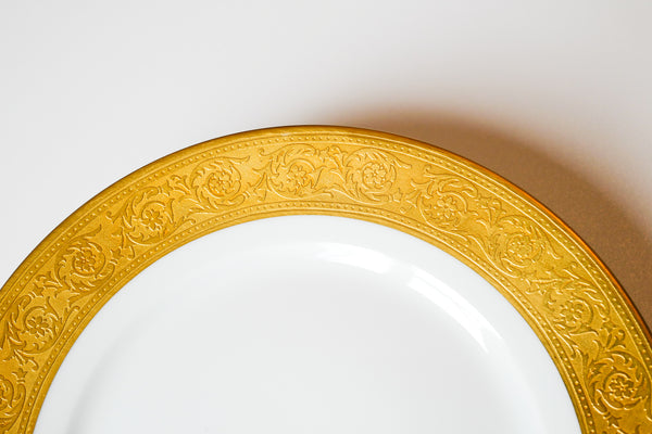 Incrustation Gold Rimmed Salad Plate