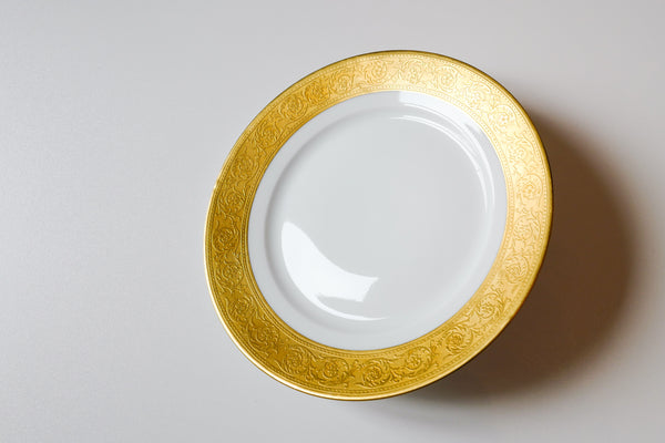 Incrustation Gold Rimmed Salad Plate