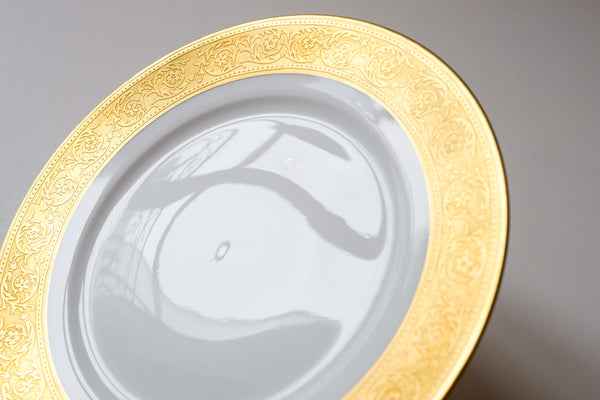 Incrustation Gold Rimmed Salad Plate