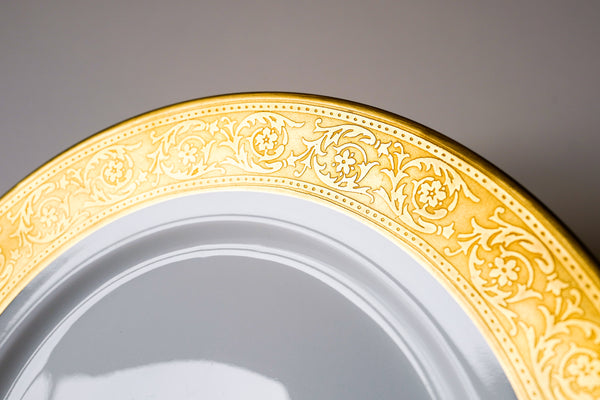 Incrustation Gold Rimmed Salad Plate