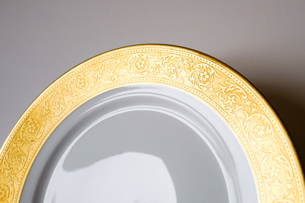 Incrustation Gold Rimmed Salad Plate