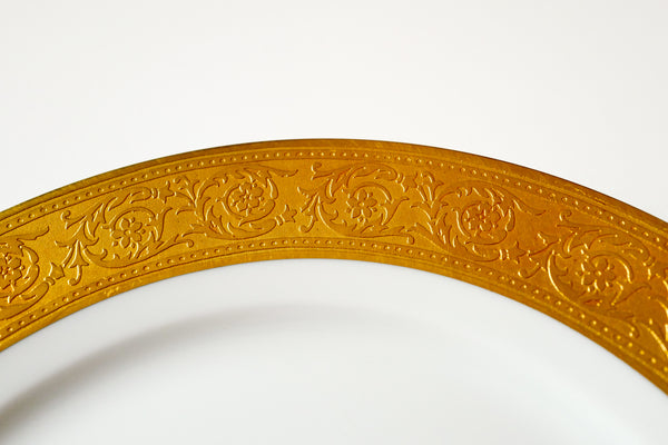 Incrustation Gold Rimmed Salad Plate