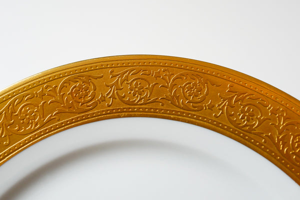 Incrustation Gold Rimmed Salad Plate