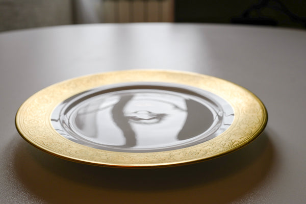 Incrustation Gold Rimmed Salad Plate