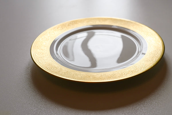 Incrustation Gold Rimmed Salad Plate