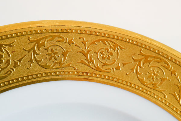 Incrustation Gold Rimmed Salad Plate