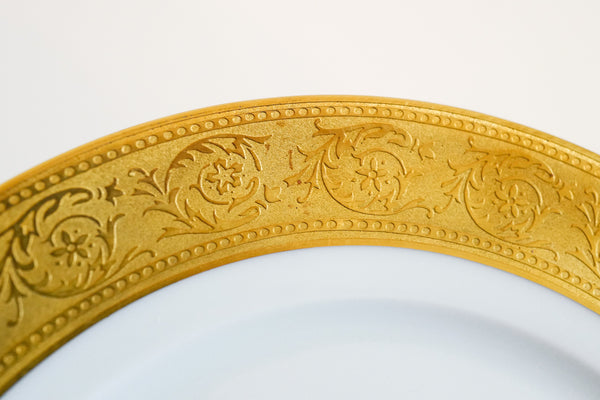 Incrustation Gold Rimmed Salad Plate