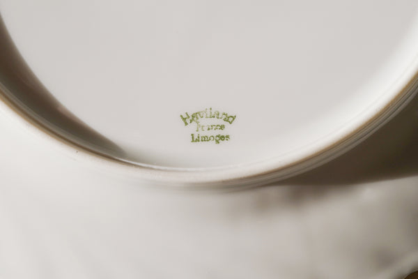 Swirl Gold Rimmed Dessert Plate