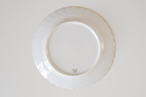 Swirl Gold Rimmed Dessert Plate