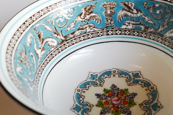 Florentine Turquoise Soup Bowl & Saucer Set