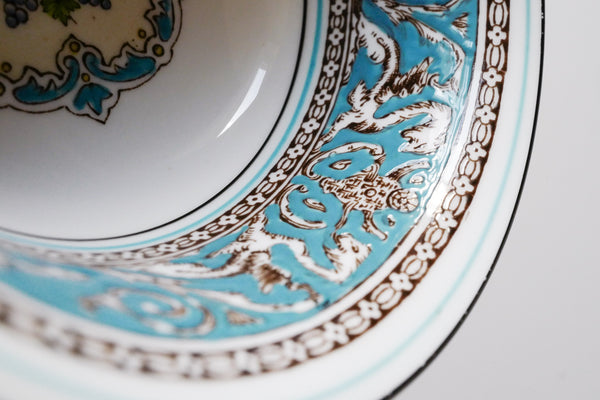 Florentine Turquoise Soup Bowl & Saucer Set