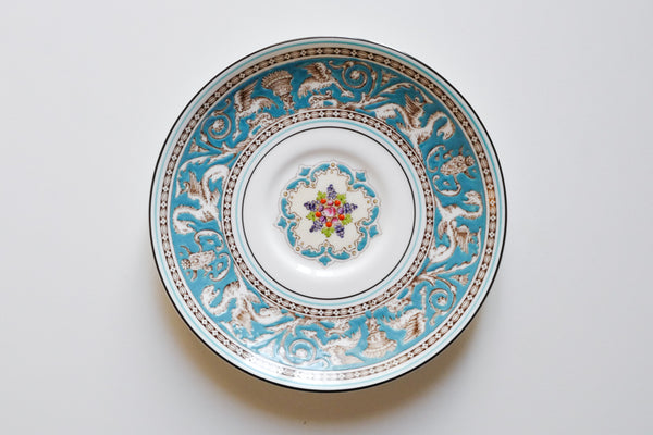 Florentine Turquoise Soup Bowl & Saucer Set