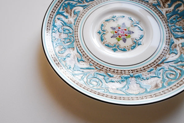 Florentine Turquoise Soup Bowl & Saucer Set