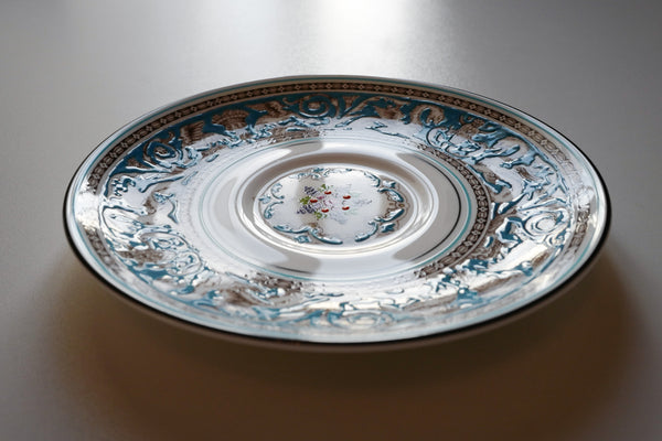 Florentine Turquoise Soup Bowl & Saucer Set