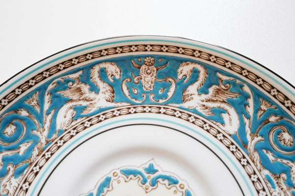 Florentine Turquoise Soup Bowl & Saucer Set