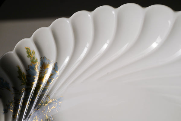 Blue Flowers Serving Plate