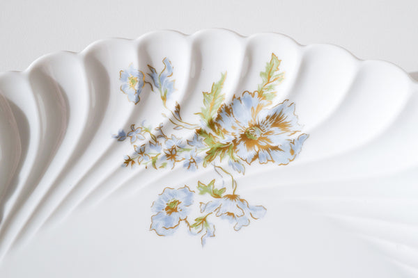 Blue Flowers Serving Plate