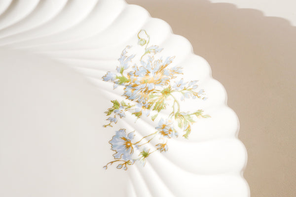 Blue Flowers Serving Plate