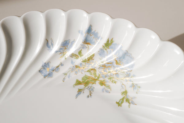 Blue Flowers Serving Bowl