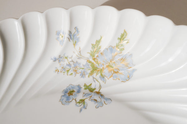 Blue Flowers Serving Bowl
