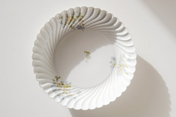 Blue Flowers Serving Bowl