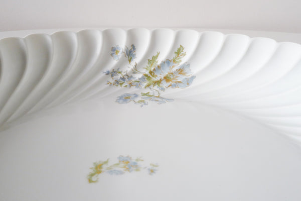 Blue Flowers Serving Bowl