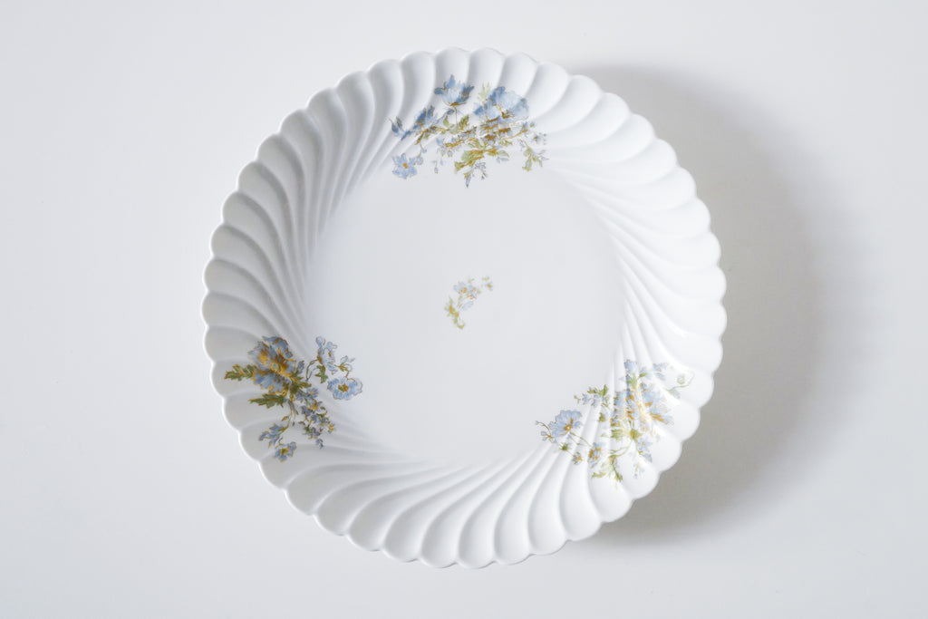 Blue Flowers Serving Plate