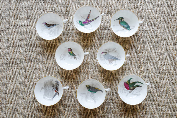 'Les oiseaux de Buffon' Tea Cup & Saucer Set