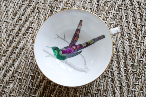 'Les oiseaux de Buffon' Tea Cup & Saucer Set