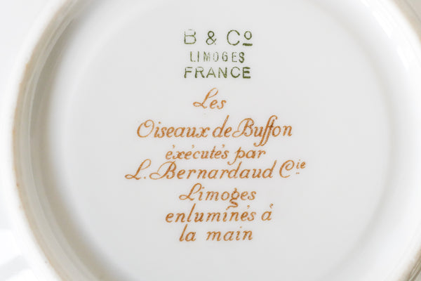 'Les oiseaux de Buffon' Tea Cup & Saucer Set