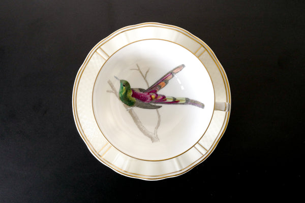 'Les oiseaux de Buffon' Tea Cup & Saucer Set