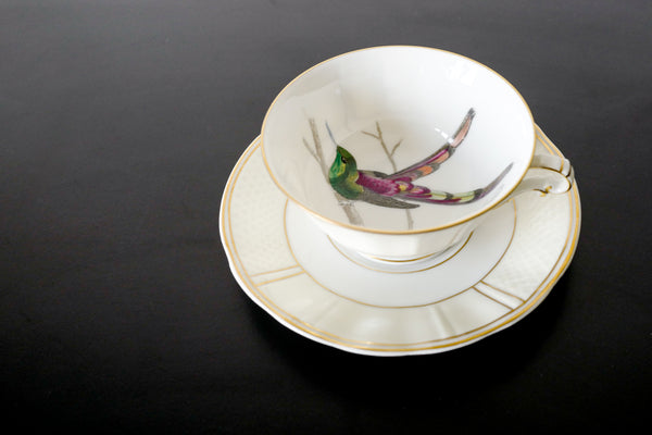 'Les oiseaux de Buffon' Tea Cup & Saucer Set