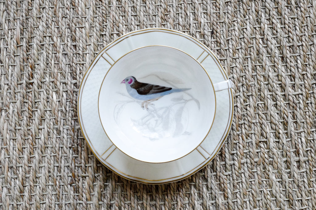 'Les oiseaux de Buffon' Tea Cup & Saucer Set