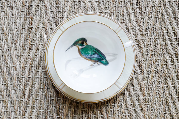 'Les oiseaux de Buffon' Tea Cup & Saucer Set