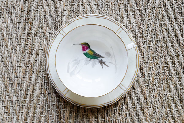 'Les oiseaux de Buffon' Tea Cup & Saucer Set