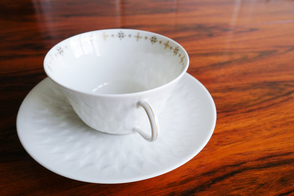 Black and Gold Cup & Saucer Set