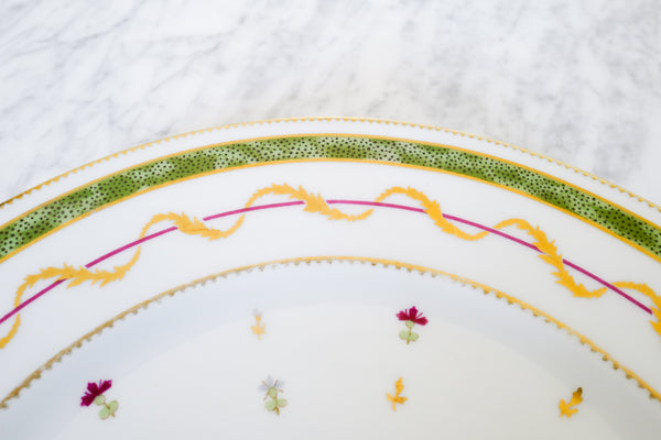 'Vieux Paris' Dinner Plate (Green)