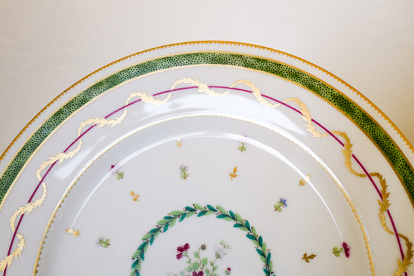 'Vieux Paris' Dinner Plate (Green)