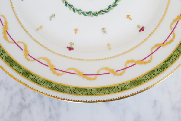 'Vieux Paris' Dinner Plate (Green)