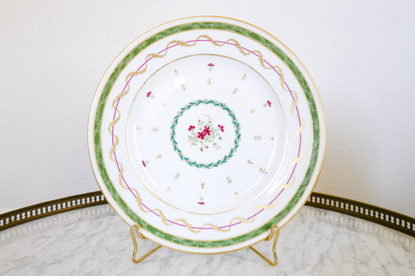 'Vieux Paris' Dinner Plate (Green)