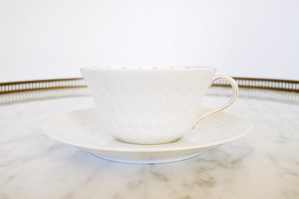 Black and Gold Cup & Saucer Set